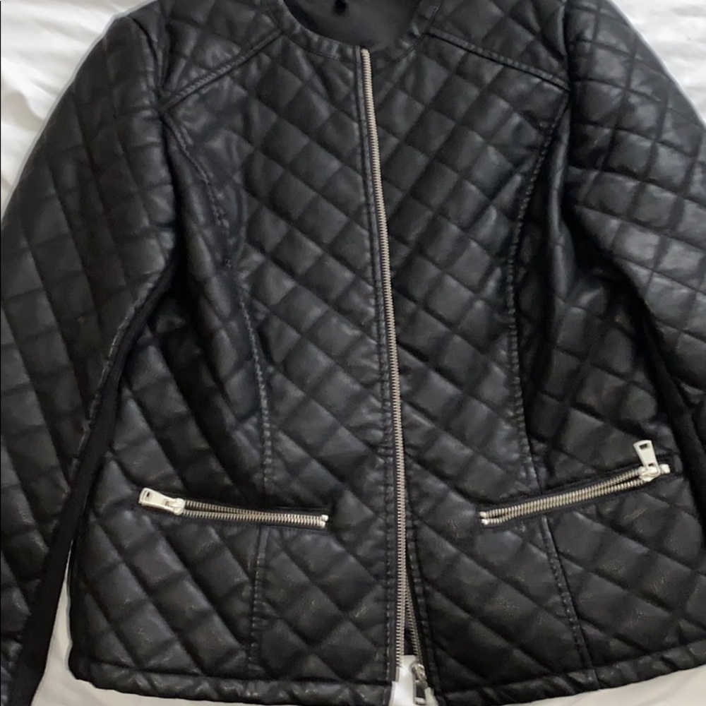 Baccini leather jacket